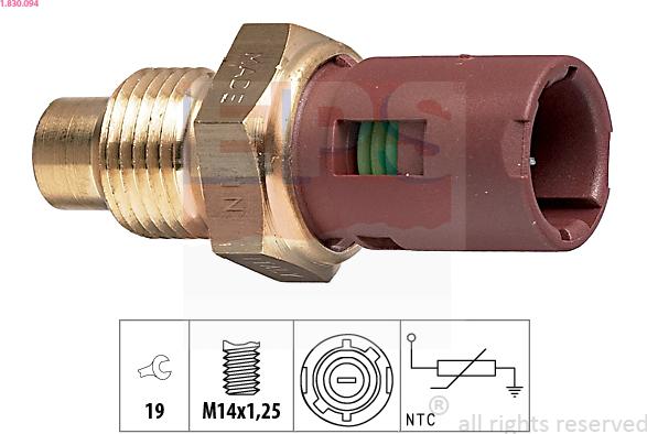 EPS 1.830.094 - Sensore, Temperatura refrigerante www.autoricambi360.it