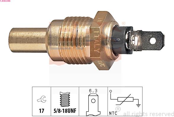 EPS 1.830.046 - Sensore, Temperatura refrigerante www.autoricambi360.it