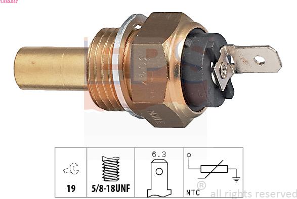EPS 1.830.047 - Sensore, Temperatura refrigerante www.autoricambi360.it