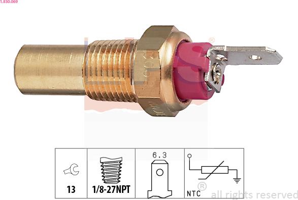 EPS 1.830.069 - Sensore, Temperatura refrigerante www.autoricambi360.it