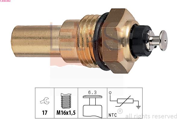 EPS 1.830.062 - Sensore, Temperatura refrigerante www.autoricambi360.it
