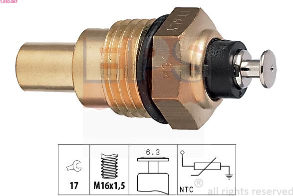 EPS 1.830.067 - Sensore, Temperatura refrigerante www.autoricambi360.it