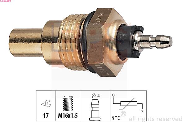 EPS 1.830.009 - Sensore, Temperatura refrigerante www.autoricambi360.it
