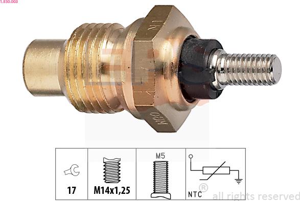 EPS 1.830.003 - Sensore, Temperatura refrigerante www.autoricambi360.it