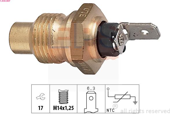 EPS 1.830.007 - Sensore, Temperatura refrigerante www.autoricambi360.it