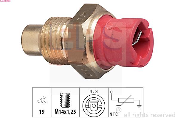EPS 1.830.084 - Sensore, Temperatura refrigerante www.autoricambi360.it