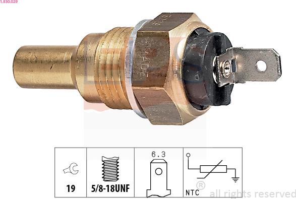 EPS 1.830.029 - Sensore, Temperatura refrigerante www.autoricambi360.it