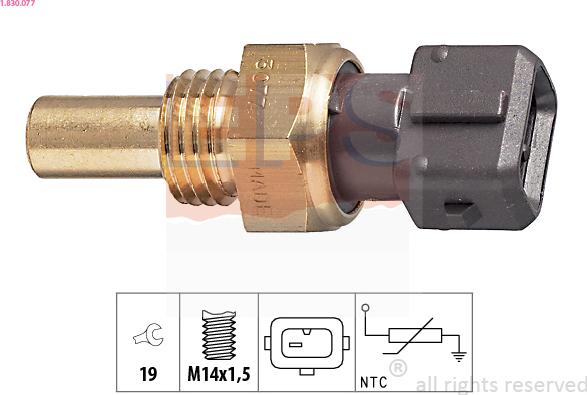 EPS 1.830.077 - Sensore, Temperatura refrigerante www.autoricambi360.it