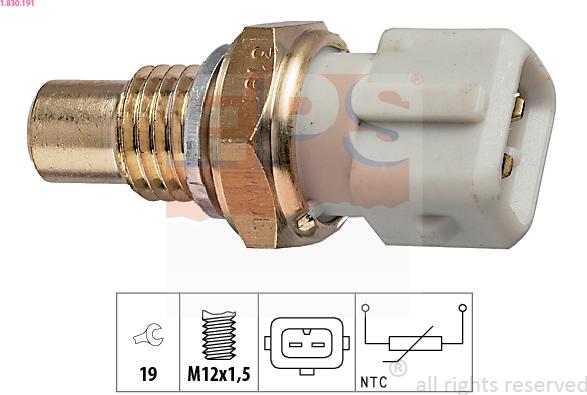 EPS 1.830.191 - Sensore, Temperatura refrigerante www.autoricambi360.it