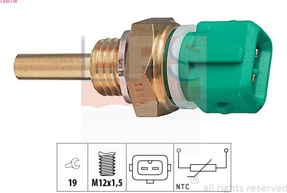 EPS 1.830.149 - Sensore, Temperatura refrigerante www.autoricambi360.it