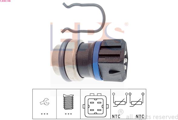 EPS 1.830.146 - Sensore, Temperatura refrigerante www.autoricambi360.it
