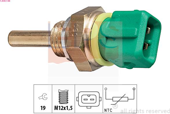 EPS 1.830.148 - Sensore, Temperatura refrigerante www.autoricambi360.it