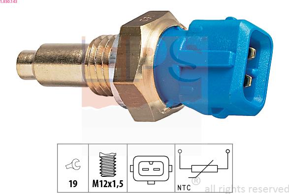 EPS 1.830.143 - Sensore, Temperatura refrigerante www.autoricambi360.it