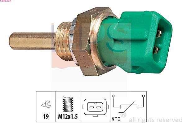 EPS 1.830.147 - Sensore, Temperatura refrigerante www.autoricambi360.it