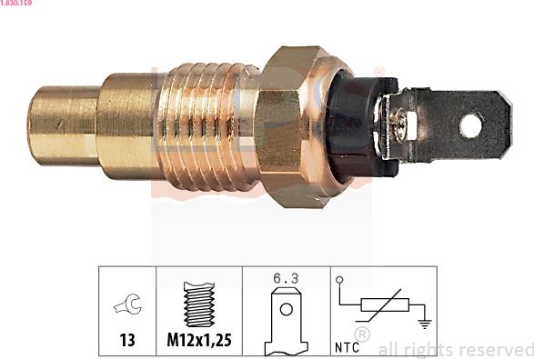 EPS 1.830.159 - Sensore, Temperatura refrigerante www.autoricambi360.it
