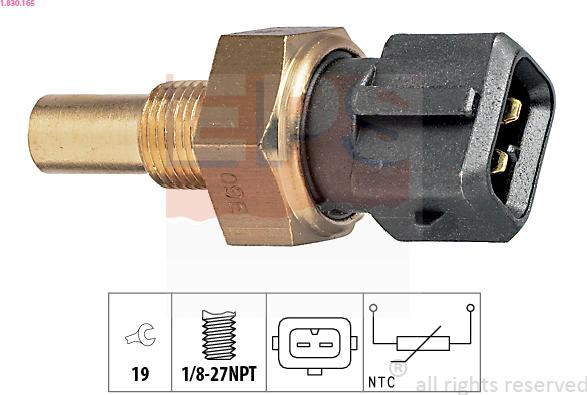 EPS 1.830.165 - Sensore, Temperatura refrigerante www.autoricambi360.it