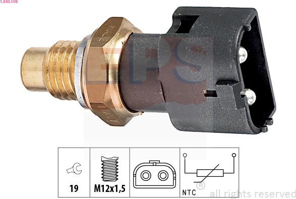EPS 1.830.109 - Sensore, Temperatura refrigerante www.autoricambi360.it