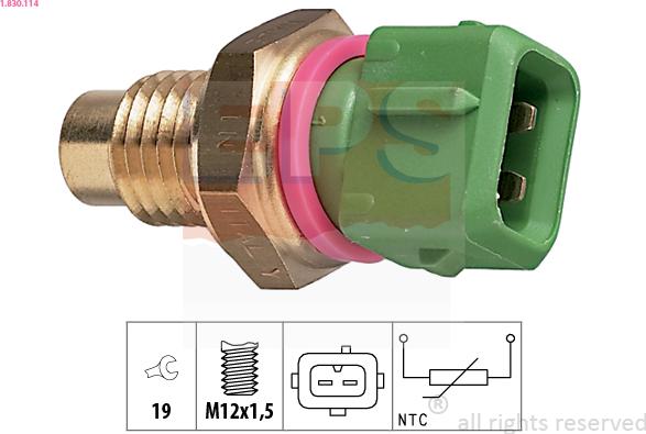 EPS 1.830.114 - Sensore, Temperatura refrigerante www.autoricambi360.it
