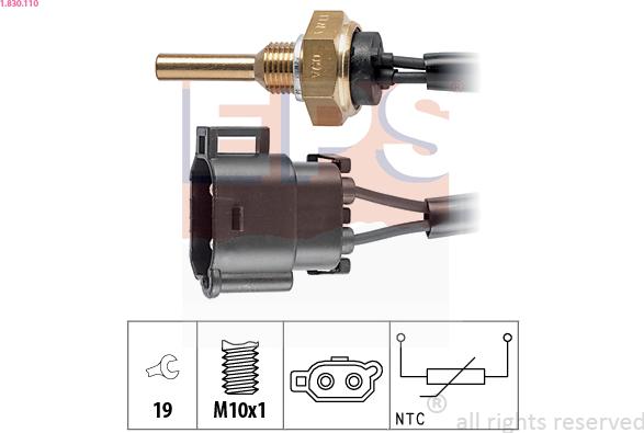 EPS 1.830.110 - Sensore, Temperatura refrigerante www.autoricambi360.it