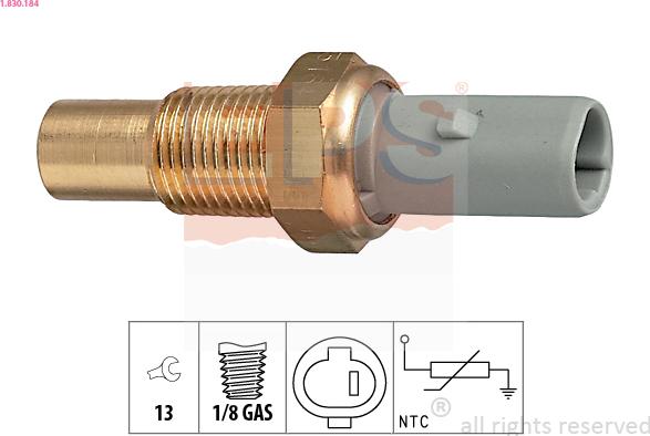 EPS 1.830.184 - Sensore, Temperatura refrigerante www.autoricambi360.it