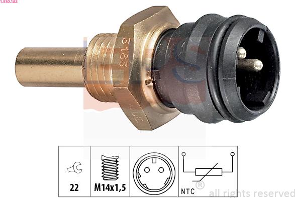 EPS 1.830.183 - Sensore, Temperatura refrigerante www.autoricambi360.it