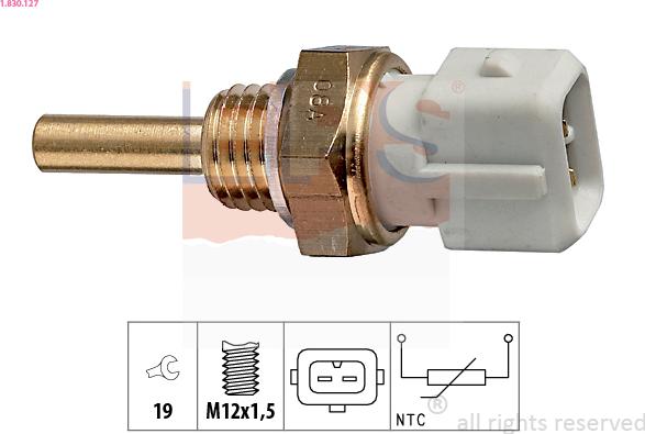 EPS 1.830.127 - Sensore, Temperatura refrigerante www.autoricambi360.it