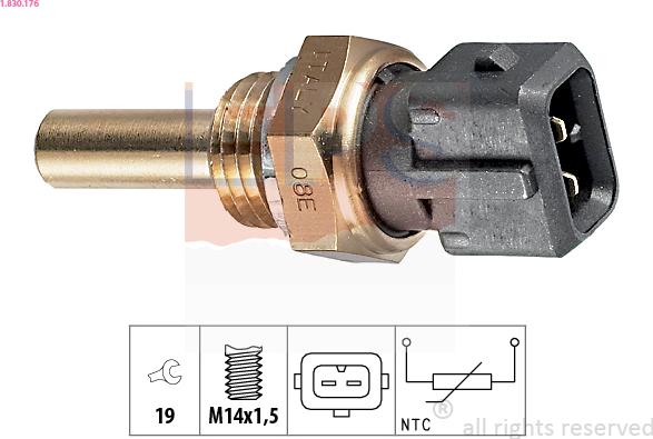 EPS 1.830.176 - Sensore, Temperatura refrigerante www.autoricambi360.it