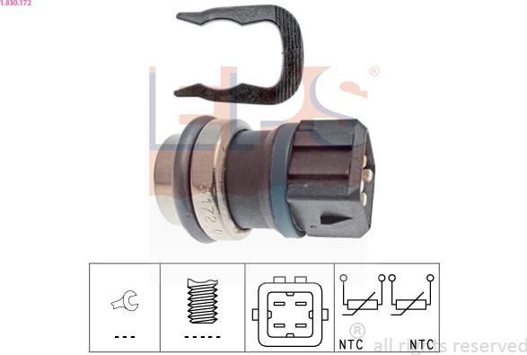 EPS 1.830.172 - Sensore, Temperatura refrigerante www.autoricambi360.it