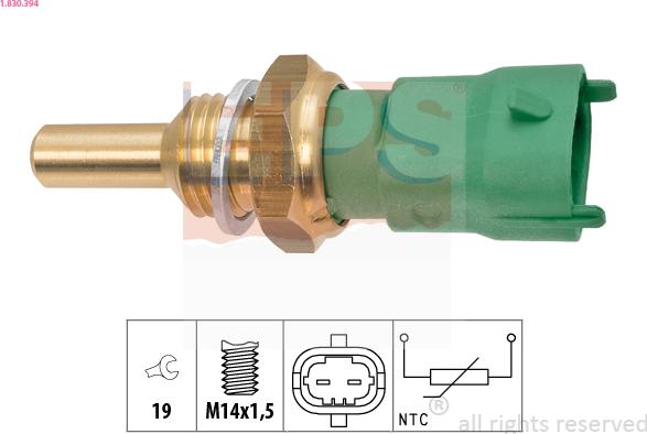 EPS 1.830.394 - Sensore, Temperatura refrigerante www.autoricambi360.it