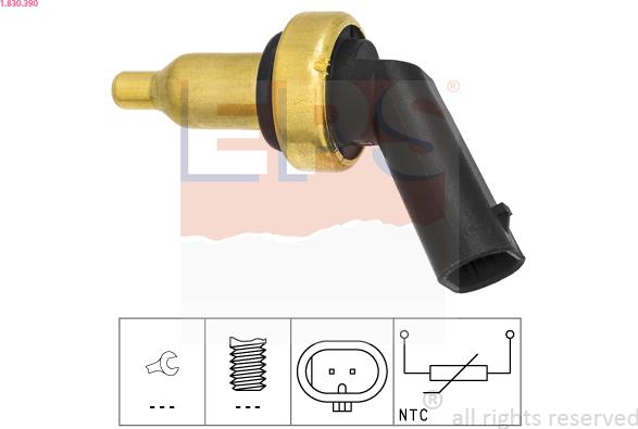 EPS 1.830.390 - Sensore, Temperatura refrigerante www.autoricambi360.it