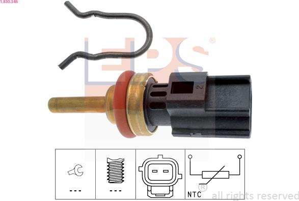 EPS 1.830.346 - Sensore, Temperatura refrigerante www.autoricambi360.it