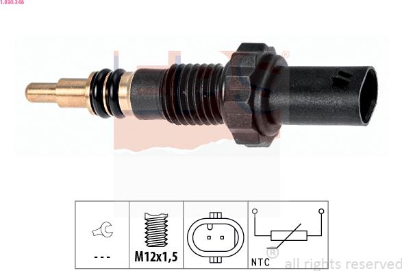 EPS 1.830.348 - Sensore, Temperatura refrigerante www.autoricambi360.it