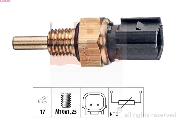 EPS 1.830.347 - Sensore, Temperatura refrigerante www.autoricambi360.it