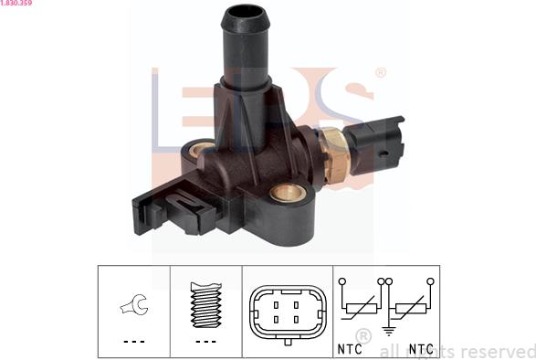 EPS 1.830.359 - Sensore, Temperatura refrigerante www.autoricambi360.it