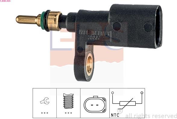 EPS 1.830.355 - Sensore, Temperatura refrigerante www.autoricambi360.it