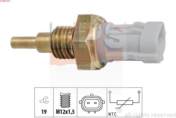 EPS 1.830.351 - Sensore, Temperatura olio www.autoricambi360.it