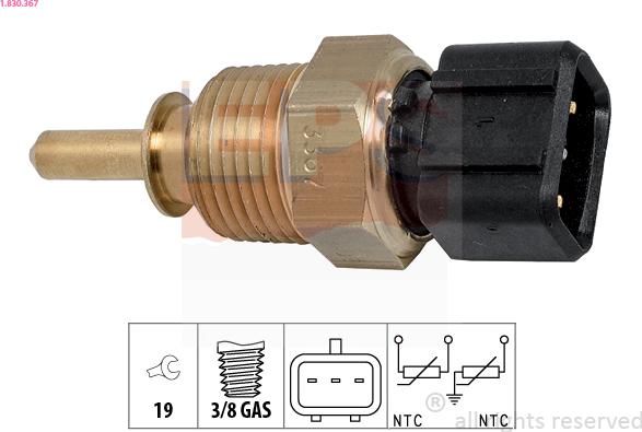 EPS 1.830.367 - Sensore, Temperatura refrigerante www.autoricambi360.it