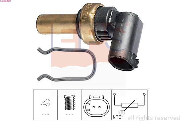 EPS 1.830.300 - Sensore, Temperatura olio www.autoricambi360.it