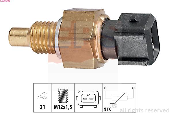 EPS 1.830.303 - Sensore, Temperatura refrigerante www.autoricambi360.it
