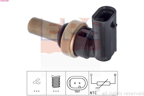EPS 1.830.388 - Sensore, Temperatura refrigerante www.autoricambi360.it