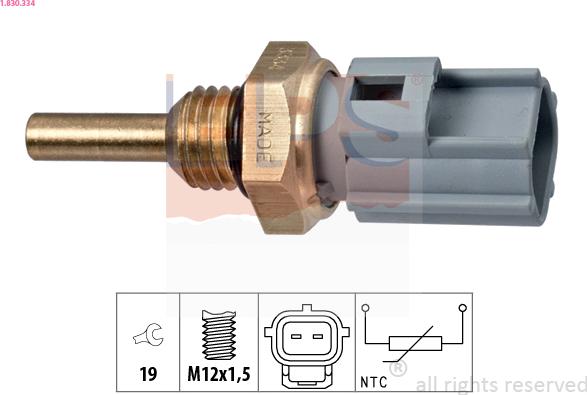 EPS 1.830.334 - Sensore, Temperatura refrigerante www.autoricambi360.it