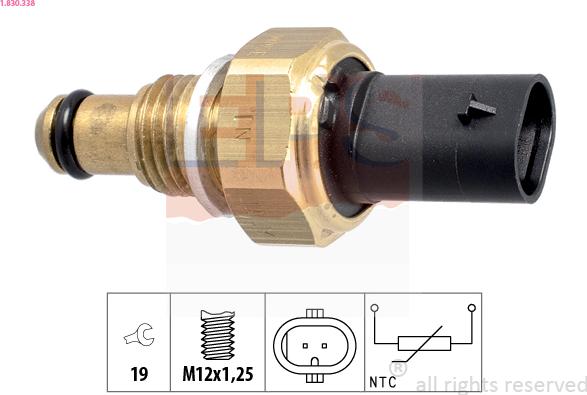 EPS 1.830.338 - Sensore, Temperatura carburante www.autoricambi360.it