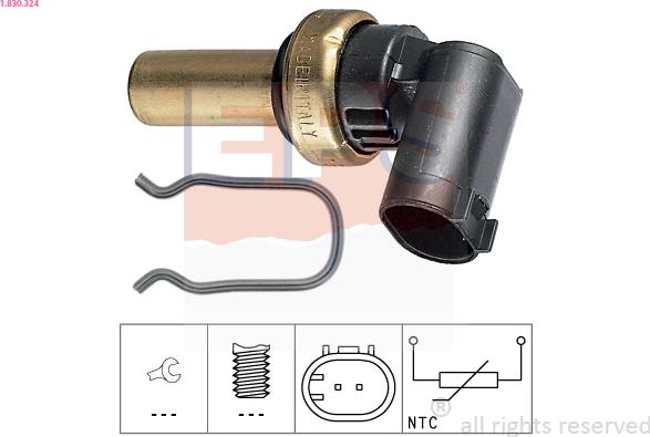 EPS 1.830.324 - Sensore, Temperatura refrigerante www.autoricambi360.it