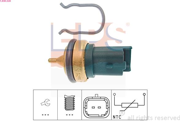EPS 1.830.328 - Sensore, Temperatura refrigerante www.autoricambi360.it