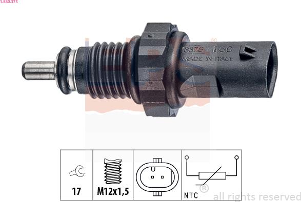EPS 1.830.375 - Sensore, Temperatura refrigerante www.autoricambi360.it