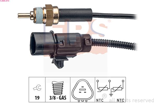 EPS 1.830.373 - Sensore, Temperatura refrigerante www.autoricambi360.it
