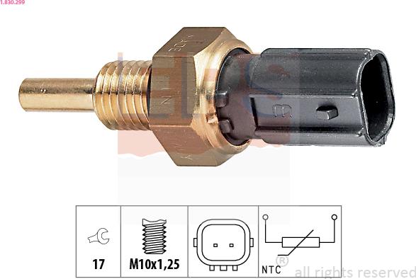 EPS 1.830.299 - Sensore, Temperatura refrigerante www.autoricambi360.it