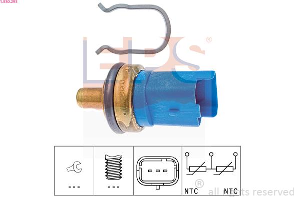 EPS 1.830.293 - Sensore, Temperatura refrigerante www.autoricambi360.it