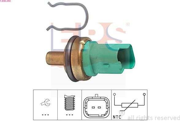 EPS 1.830.292 - Sensore, Temperatura olio www.autoricambi360.it