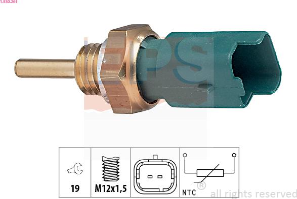 EPS 1.830.261 - Sensore, Temperatura refrigerante www.autoricambi360.it